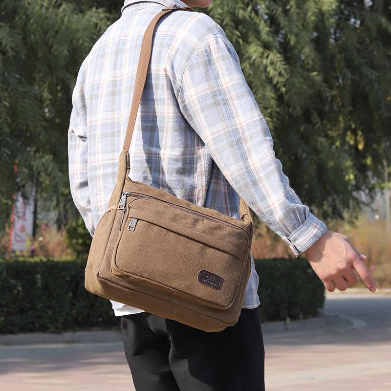 Men Canvas Crossbody Messenger Bag Shoulder Retro Travel Satchel Handbag Gifts