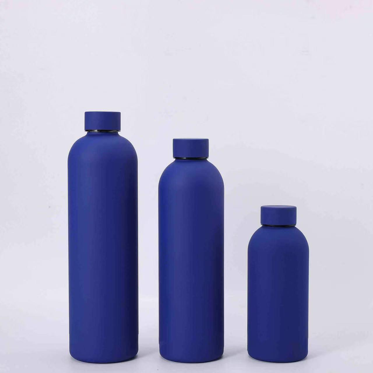 

2026 Stainless Steel Double-Layer Sports Thermos - Frosted Portable Water Bottle for Students. 500ml