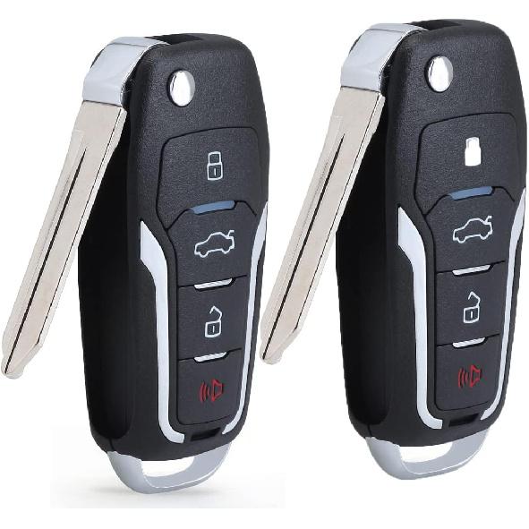 Beefunny Replacement Upgraded Flip Remote Car Key Fob 315MHz 4D63 Chip for Ford Lincoln Mercury FCC ID CWTWB1U345 CWTWB1U331 CWTWB1U322 GQ43VT11T