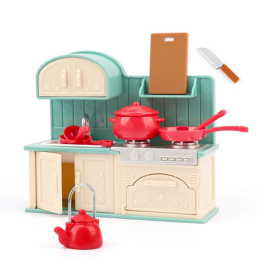 Non-Toxic Mini Furniture Ornaments House Toys Miniature Kitchen Bathroom Doll House Scene Accessories Furniture