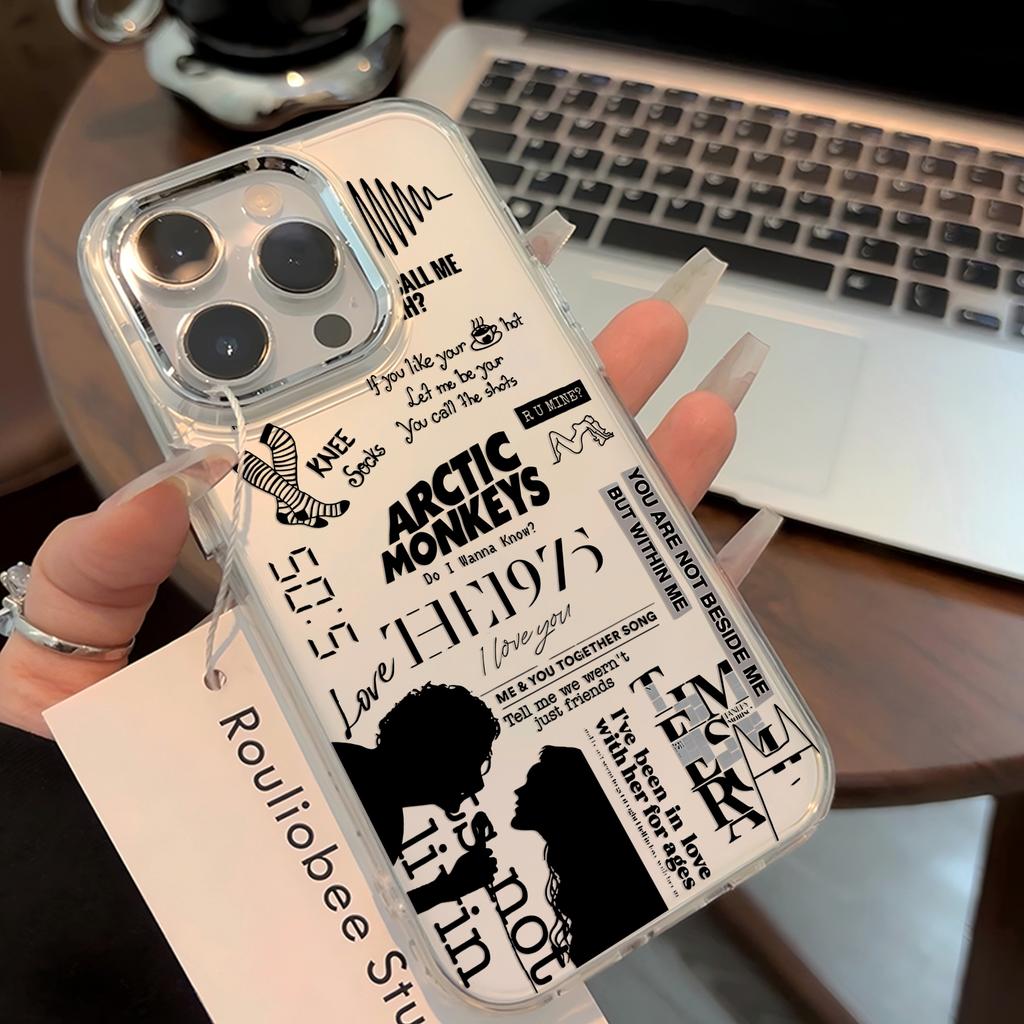 Fashion Black A-Arctic Monkeys Phone Case For iPhone 17 16e 16 15 14 13 12 11 mini Pro Max X XR XSMAX 8 7 Air Plus Soft Cover