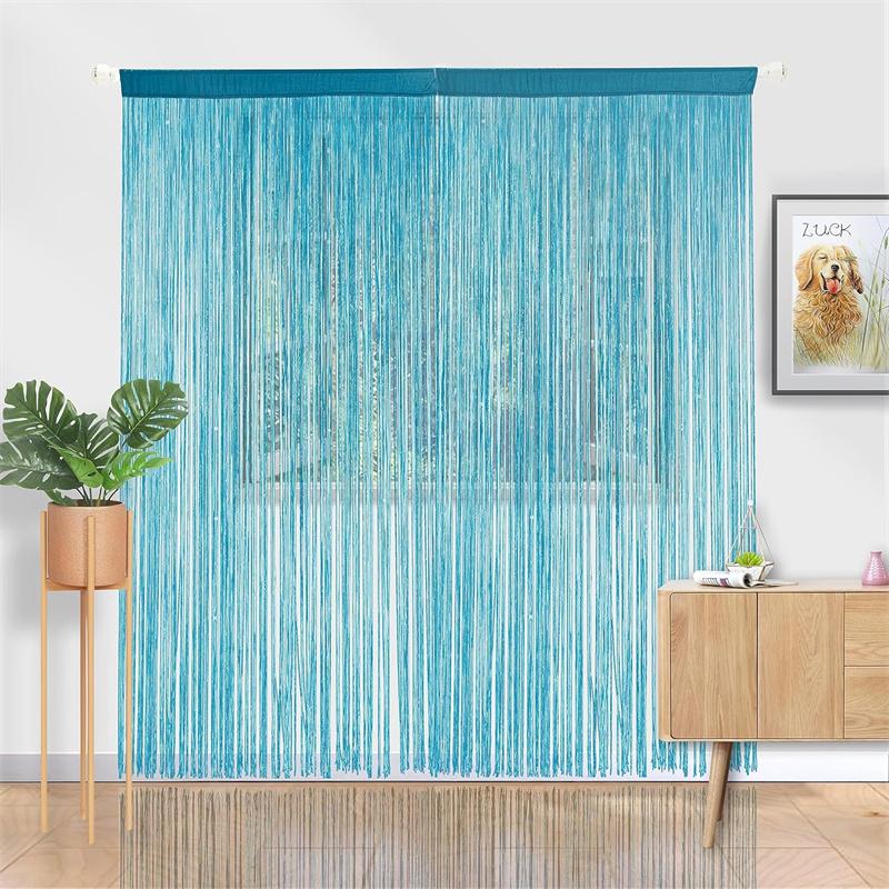 Ave Split Decorative Door String Curtain Wall Panel Fringe Window Panel Drapes Room Divider Blind Divider Tassel Screen Home 300cm*300cm
