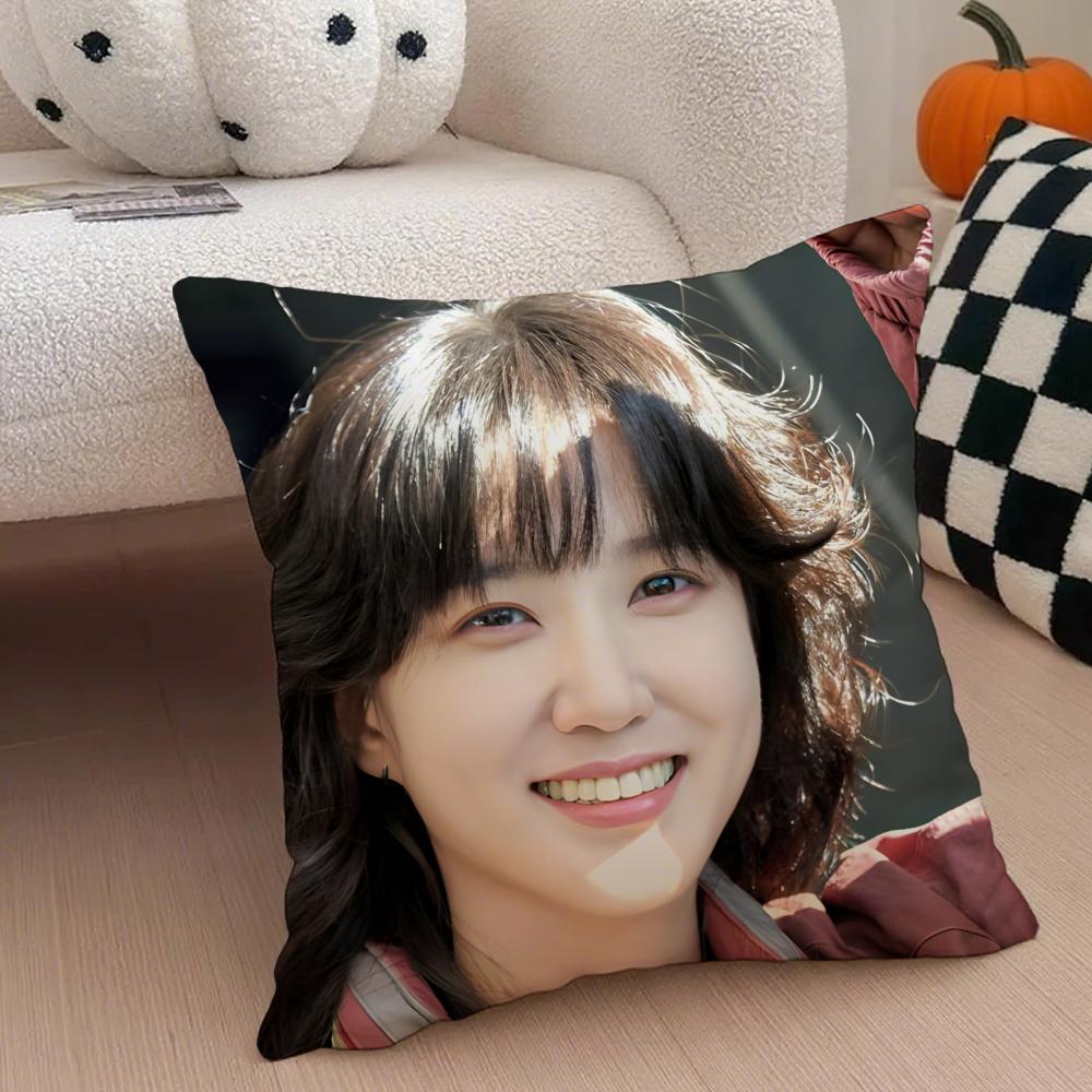 Talented Korean Beautiful Actress PPark Eunbin Cushion Cover Throw Pillow Cover Hidden Button Durable Polyester Chair Cushion