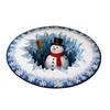 Christmas Santa Gnome Quilted Round Mat Festive Area Rug Non-Slip Backing Door Mat Living Room Bathroom Kitchen Absorbent Mat