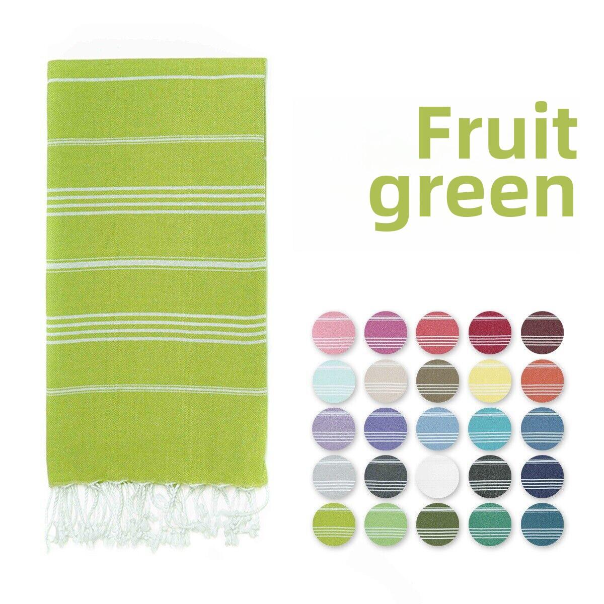 Geweven Katoenen Deken Buitendeken Buitenlandse Handel Strandlaken Kleur Badhanddoek Kwastjes Gestreepte Polyester Katoen Strandlaken 100x180Cm