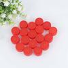 NUOLUX 100 Pieces Colorful Plastic Bottle Caps, Perfect for Drawing and Crafts, Red