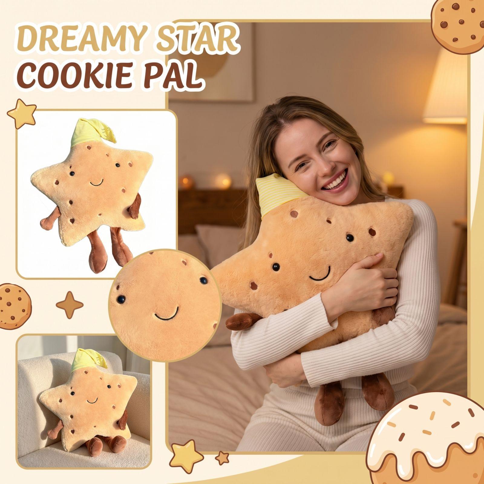 

Cookie Star Plush Pillow One Size оранжевый