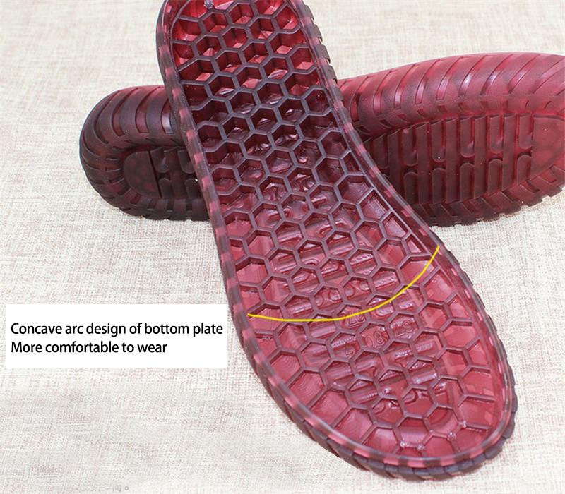Rubber Soles Autumn Winter Hooks Soles Transparent Crystal Shoes Protector Non-slip Tendon Bottom Hand-knitted Slippers Sandals