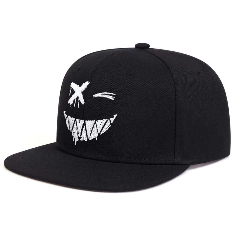 Unisex Personality Ghost Expression Embroidery Hip-hop Hats Spring Outdoor Adjustable Casual Baseball Caps Sun Hat