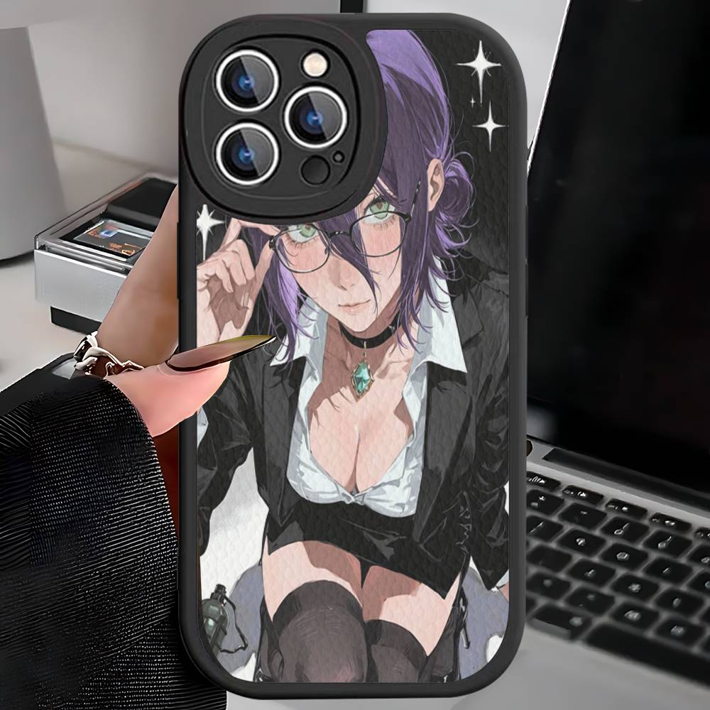 

Chainsaw Man The Movie Reze Arc Leather Phone Case For iPhone 16 15 14 17 Pro Max 11 12 Mini Plus Soft Shell iPhone 14 plus