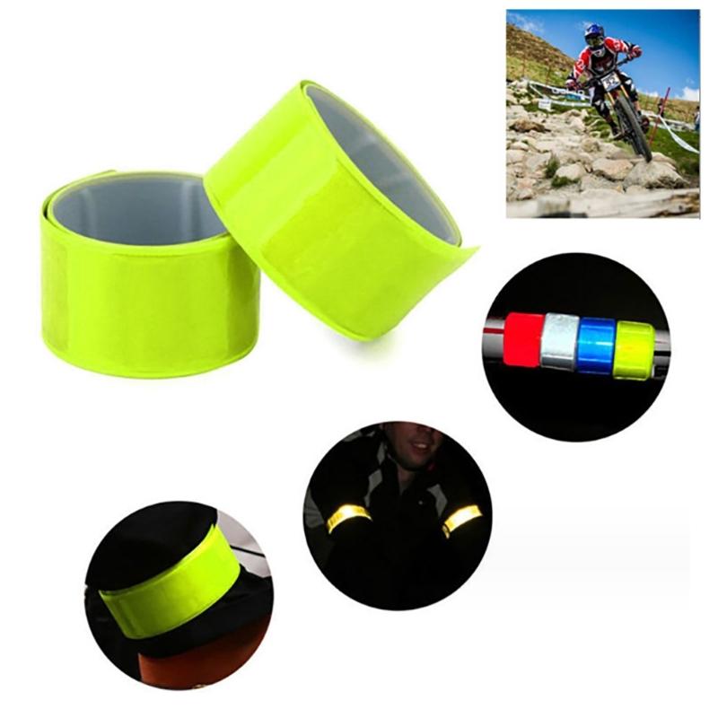 Reflective Running Wristbands High Visibility Elasticated Ankle Bands Reflective Armbands Safty Gear for Cycling Walking