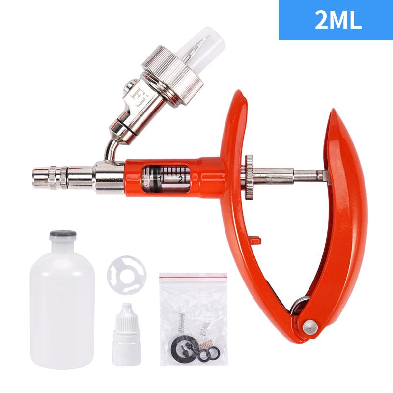 Vaccine Syringe Animal Husbandry 25ML 50ML Veterinary Semi-Automatic Adjustable Animal Continuous Injector veterinarian Tools