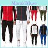 Stylish Men's Tracksuit Jogging Hoodie Coat Jacket With Zipper And Adjustable Pants Set For Activewear