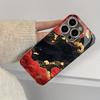 Goldene und rote Wolken Mode Handyhüllen carcasa Smartphone Glas Handyhülle für iPhone 17 16 15 14 13 12 11pm Pro Plus fundas