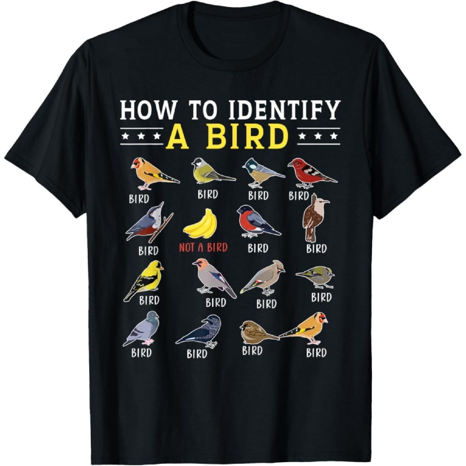 How To Identify A Bird _ Bird Watcher _ Bird Lover T-Shirt S