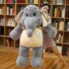 Giant Plush Elephant Toys Grey Stuffed Big Flappy Ears Long Plush Elephant Animal Toys for Christmas Gift