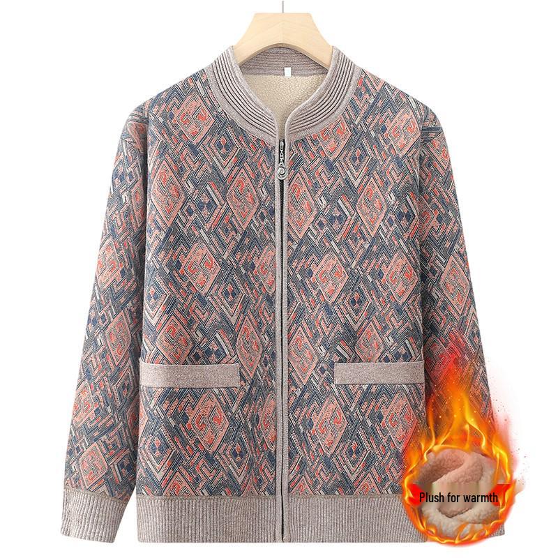 Woodpecker 2025 Slimming Stand-Up Collar Knitted Sweater - Women s Versatile Autumn/Winter Casual Outerwear 3XL for 120—140 lbs