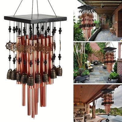 Grandi campanelli eolici, campanelli eolici da esterno, decorazioni da giardino, decorazioni da appendere alle finestre, campanelli eolici antichi, campanelli eolici da appendere alle porte, campanelli eolici in tubo di lega di alluminio