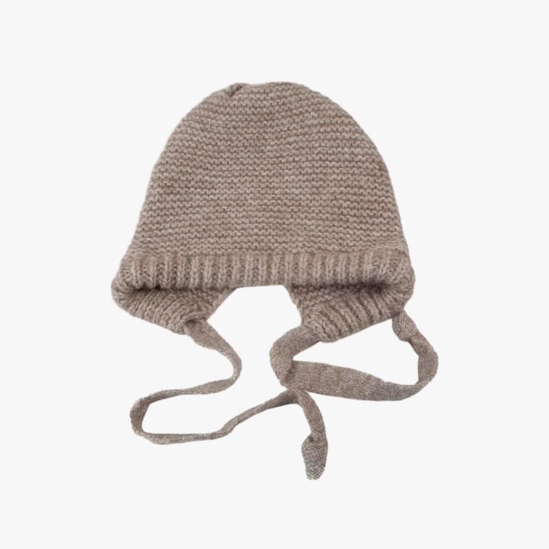 Korean Style Fashion Bag Head Hat for Women In Winter New Style Tied Warm Knitted Hat High End Cold Proof Versatile Ear Protection Hat Trendy