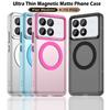 Magsafe Matte Phone Case For Xiaomi Redmi K70 K70 Ultra K70 Pro K70E Magnetic Wireless Charging Shockproof Back Cover