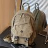 2025 new fashionable atmosphere simple backpack solid color schoolbag large capacity shoulder bag popular small square bag
