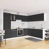 Vidaxl Set di Mobili da Cucina Kalmar, 14 Pezzi, Nero