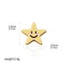 Spilla Smaltata Stella Sorridente Creativa Distintivo Stella per Bambini Unisex Spilla da Bavero Sociale Decorazione Gioiello Regalo