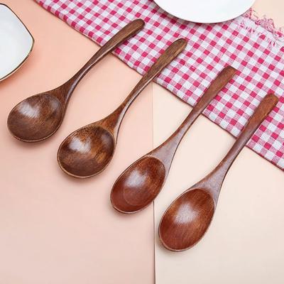Style Tableware Flatware Cooking Utensils Mixing Tea Spoon Soup Spoons Coffee Spoon Wooden Spoon