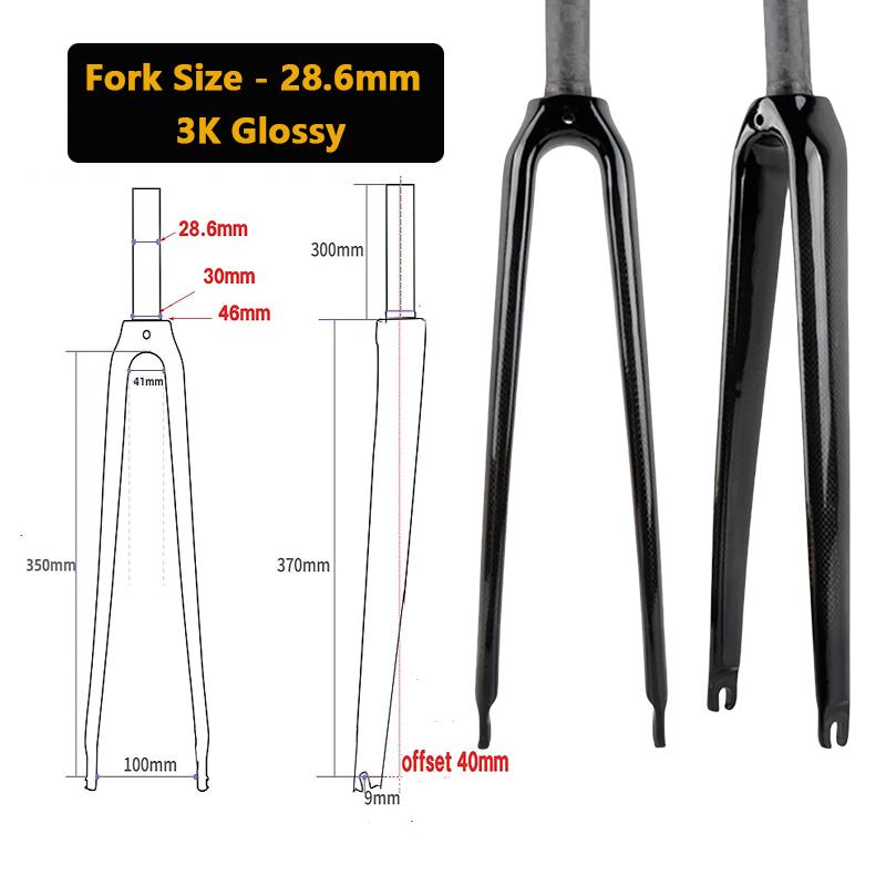New T1000 Carbon Fibre Fork 700C
