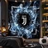 Wall Hanging Tapestry Juventus FC Print Cloth for Living Room Bedroom Home Decor