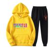 2023 New Letter Printing Men's and Women's Multi-color Warm Two-piece Set Loose Hoodie + Pants Jogging Set
