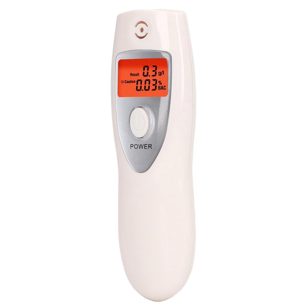 LCD Digital Display Breath Alcohol Tester with Lanyard Auto Power Off Breathing Alcohol Testing Meter