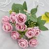 Rose Flower Artificial Wedding Hotel Restaurant Room Decoration Desktop Ornament