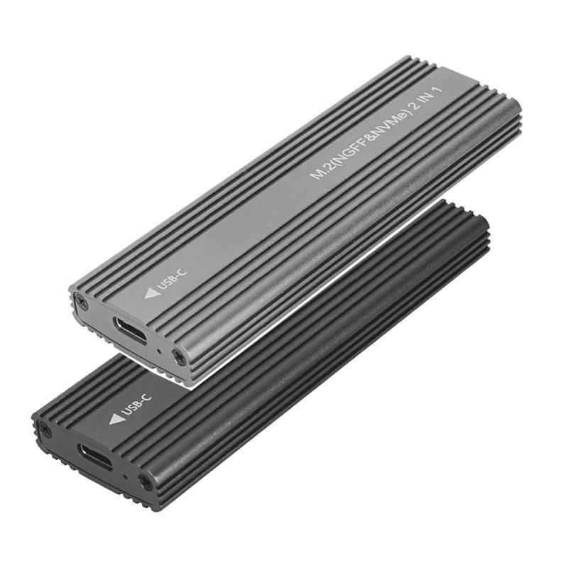 

Корпус M.2 SATA NVME SSD, адаптер с двойным протоколом SATA NVME на USB, 10 Гбит/с, 2 ТБ, USB3.1 USB-C, чехол для внешнего жесткого диска