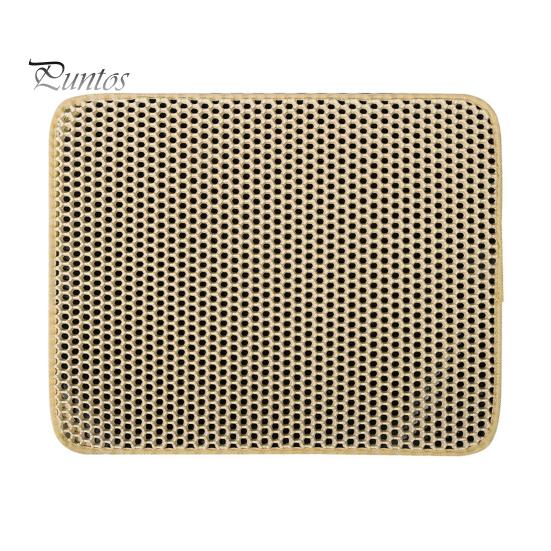 

Дышащий коврик для кошачьего туалета, двухслойная структура, водонепроницаемый, простой в уходе, карманный напольный коврик для домашнего питомца S хаки