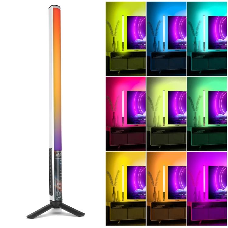 50cm RGB LED Handheld Light Stick, Music Rhythm Atmosphere Fill Light, Built-in Battery for Video Photography Vlog, No Tripod
