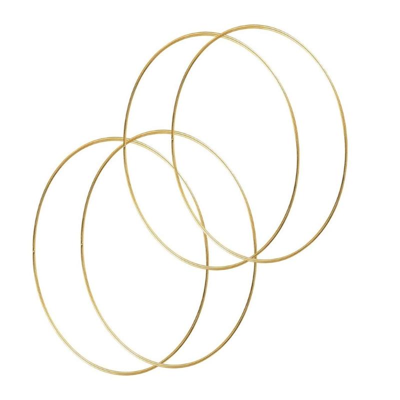 10Pcs Metal Dream Catcher Hoops Dream Catcher Craft Rings for Handmade Craft Wreath Making Project Wedding Decoration