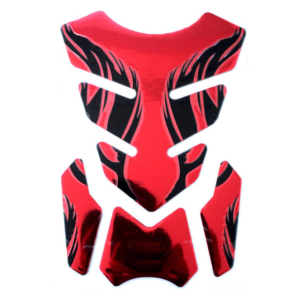 

Для Honda Yamaha Tankpad Наклейка Fishbone 3D Tank pad Наклейки Oil Gas Protector Cover Decoration Flame Motorcycle Accessories червоний