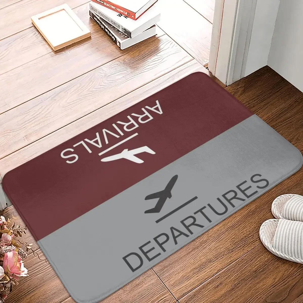 Populaire De Uitgang Aankomst Vertrek Deurmat Welkom Entree Vloermat Wasbaar Tapijt Antislip Luchthaven Bord Decoratie Vloerkleed 60x90cm