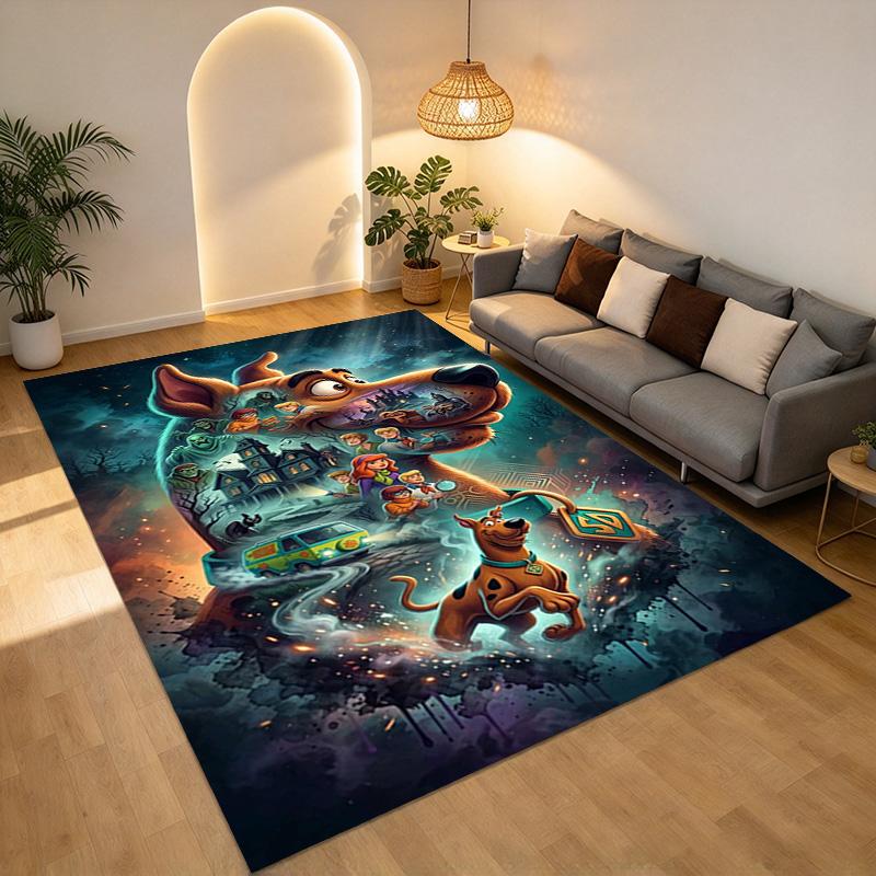 Scoobydoo Mystery Living Room Nonslip Area Rug Soft Carpet For Bedroom Game Playroom Sofa Office Home Decor Doormat Christmas Gift C102113