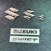4ks 5ks Suzuki Swift plastová přední zadní auto 3D nálepka na volant dekorace upraveným písmenem