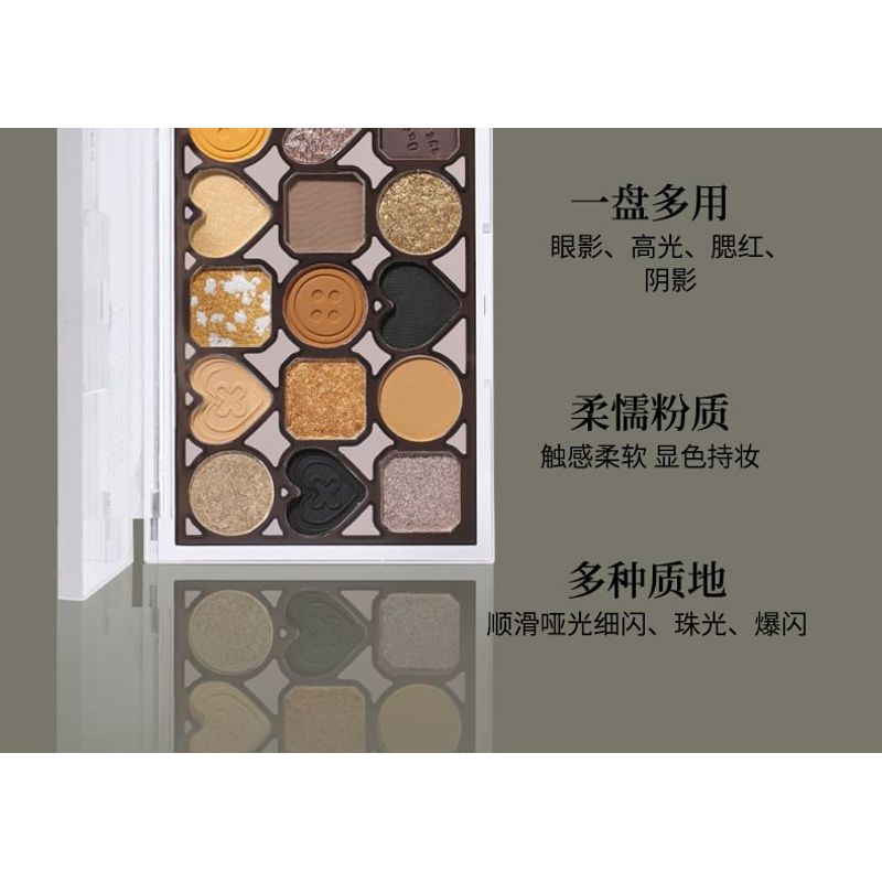 Kaxier - Zarte 15-Farben-Lidschattenpalette - 3 Typen