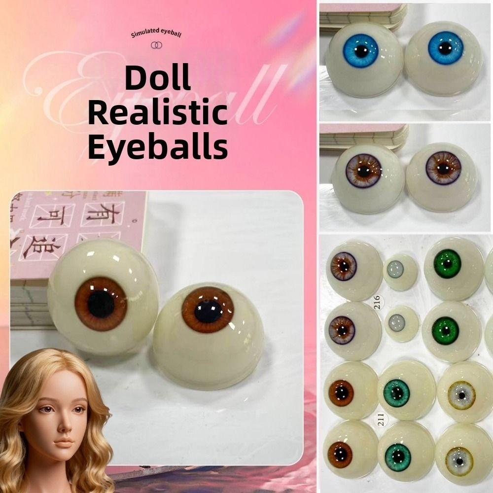 1pair with 3 Dimensional Fitting Eye Silicone Doll Simulation Eyeballs For BJD Doll