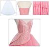 Wicked Glinda Pink Dress Cosplay Costume With Petticoat For Halloween Parties