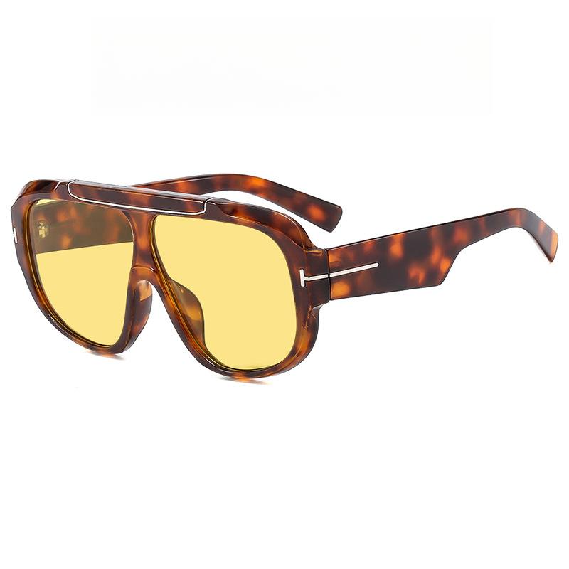 Schwarze Modische Damen Sonnenbrille mit Großem Rahmen Vintage Trend Geeignet für Straßen- und Party-Accessoires