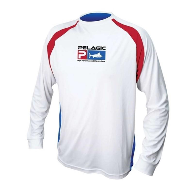 Mens Long Sleeve Fishing Shirt Quick-Dry Breathable UV Protection T-Shirt Casting Angling Outdoor Sports