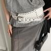 Punk Style Rivet Waist Belt Gothic Dress Jeans Belt Vintage Wide Women's Belt  Spicy Girls