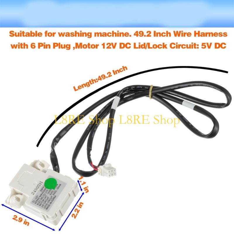 L8RE EBF61674802 Washer Lid Switches Replacement Lid Switches Assembly Washing Machine Door Switches Replacement Part Enduring