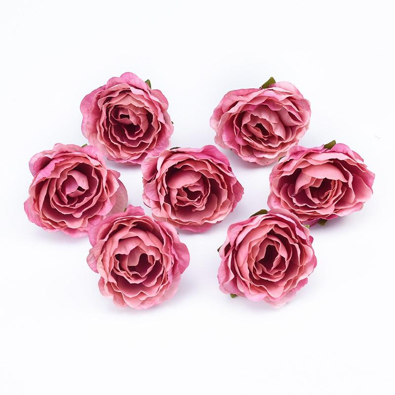 10/30pcs Artificial Flowers Silk Rose peony Wedding bridal bouquet Outdoor Garden Home vase Wreaths Holiday Party Diy gift Decor