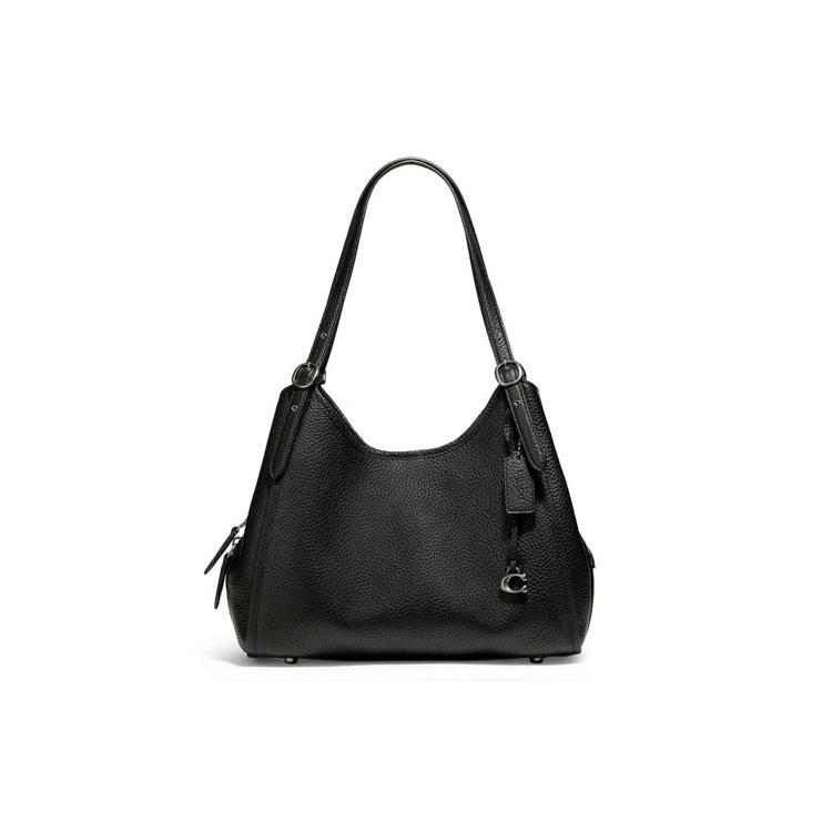 

New COACH Lori Leather Handbag, Shoulder Bag Women s Black C4824-V5BLK 30.0*15.0*24.9CM